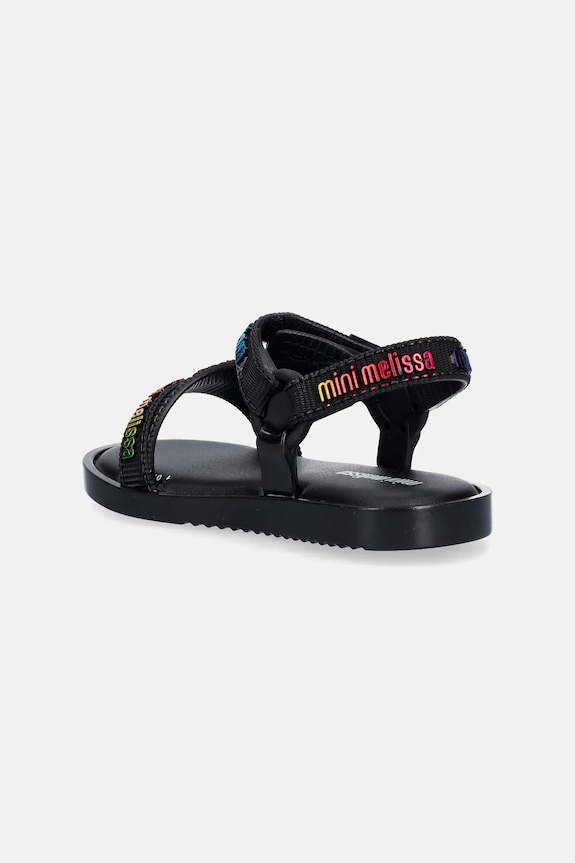 Dziewczynka Melissa sandały dziecięce STRIPES M LOVER BB M.35955 czarny