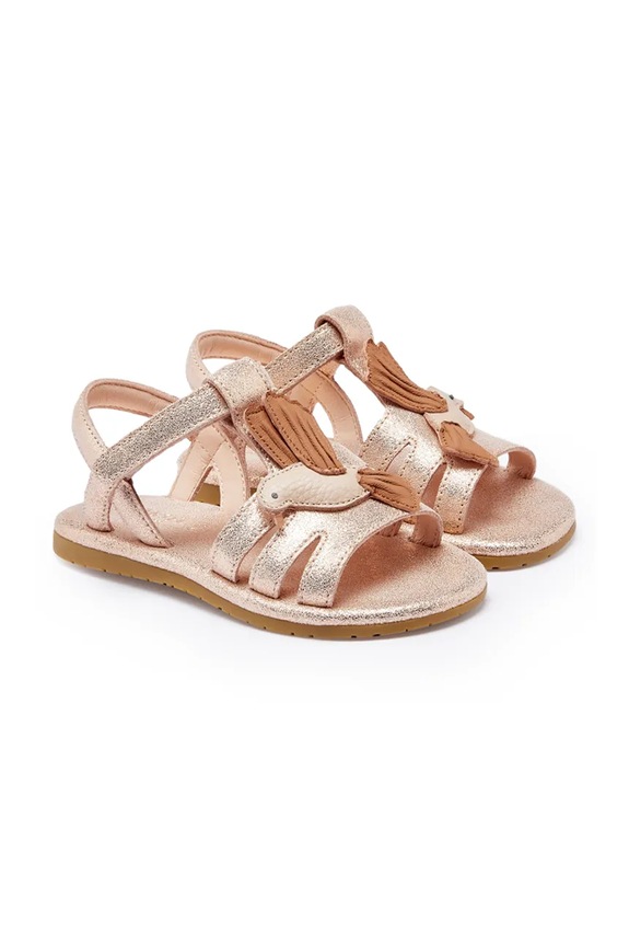 Djevojčice Dječje kožne sandale Donsje Iles Sky Sandals Hummingbird 2025203 roza