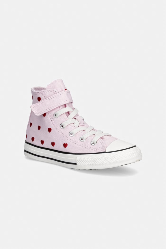 Converse trampki dziecięce CHUCK TAYLOR ALL STAR 1V wysoka różowy A19066C