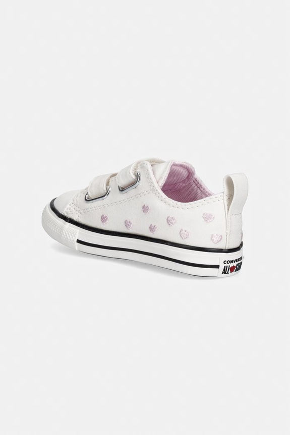 Dziewczynka Converse tenisówki dziecięce CHUCK TAYLOR ALL STAR 2V A19067C biały