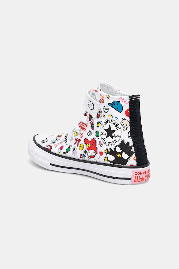 Dievča Converse CHUCK TAYLOR ALL STAR 1V HELLO KITTY tenisky detské A17701C biela