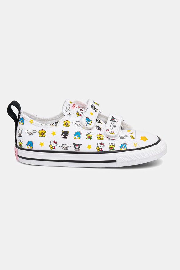 Dievča Converse Chuck Taylor All Star 2V Hello Kitty detské tenisky A17703C biela