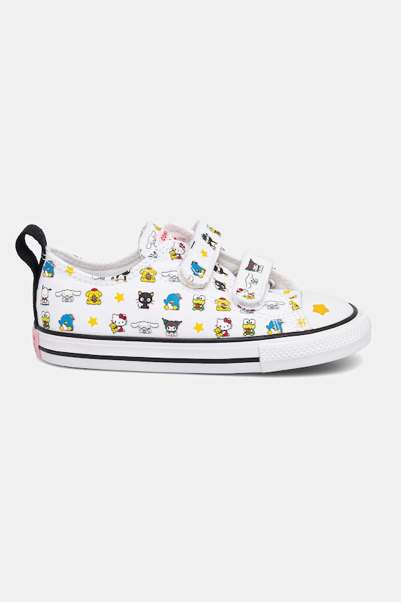 Dievča Converse Chuck Taylor All Star 2V Hello Kitty detské tenisky A17703C biela
