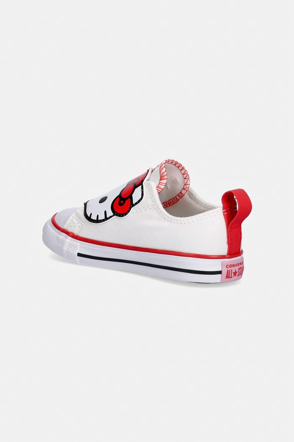 Dziewczynka Converse CHUCK TAYLOR ALL STAR 2V HELLO KITTY tenisówki dziecięce A17704C biały