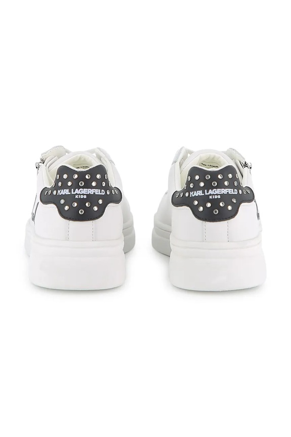Παιδικά δερμάτινα sneakers Karl Lagerfeld Z31238.36.39 λευκό SS26