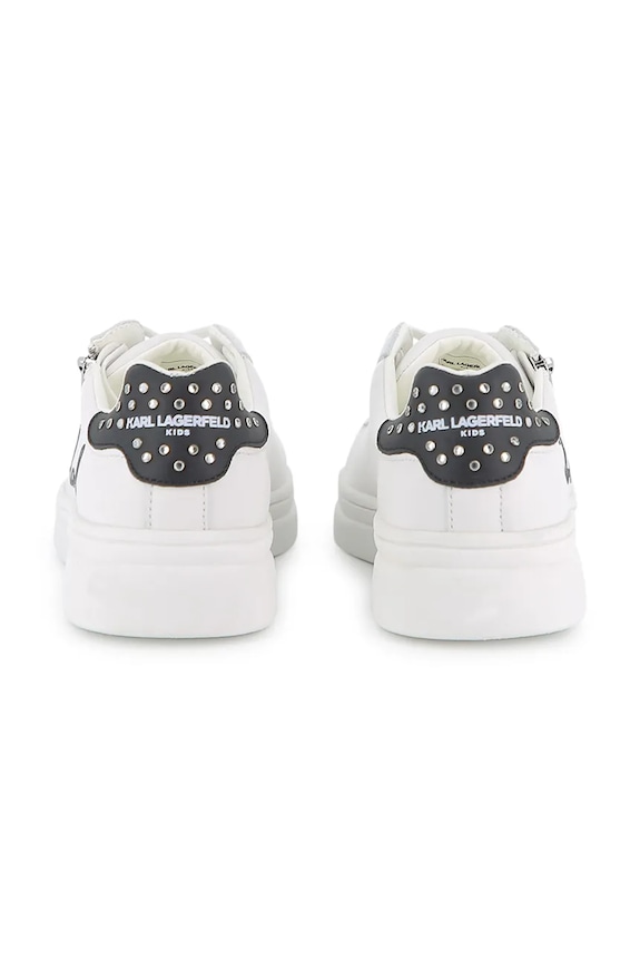 Παιδικά δερμάτινα sneakers Karl Lagerfeld Z31238.36.39 λευκό SS26