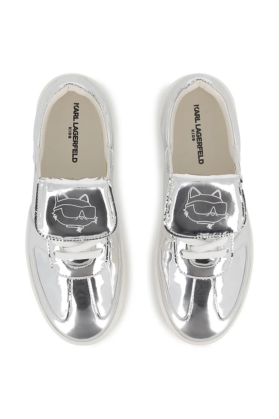 Dziewczynka Karl Lagerfeld sneakersy dziecięce Z31237.27.35 srebrny