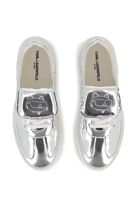 Dziewczynka Karl Lagerfeld sneakersy dziecięce Z31237.27.35 srebrny