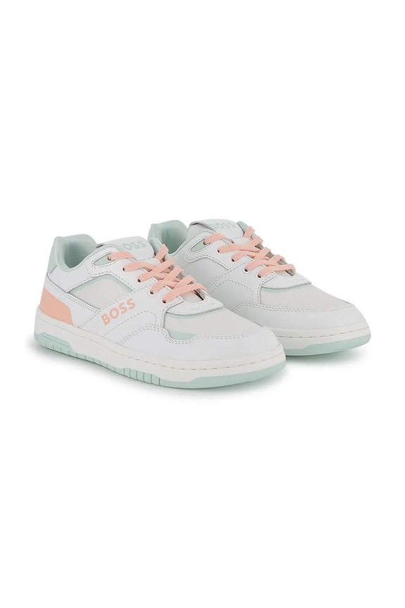 BOSS sneakers pentru copii mic de statură alb J52832.36.39