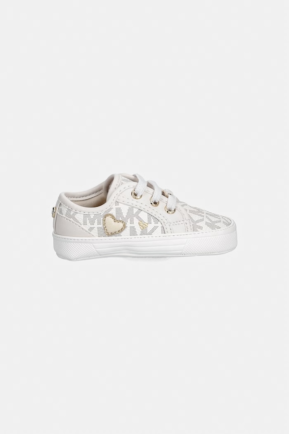 Topánky pre bábätká Michael Kors BABY BRITTANIA HEARTS MK04984256 béžová SS26