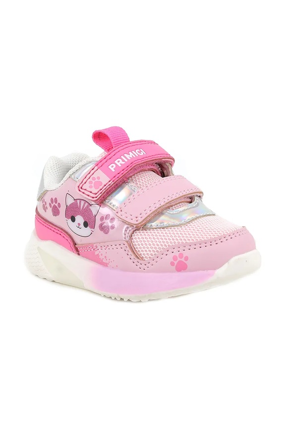 Primigi sneakersy zamszowe imitacja skóry licowej różowy 1454000