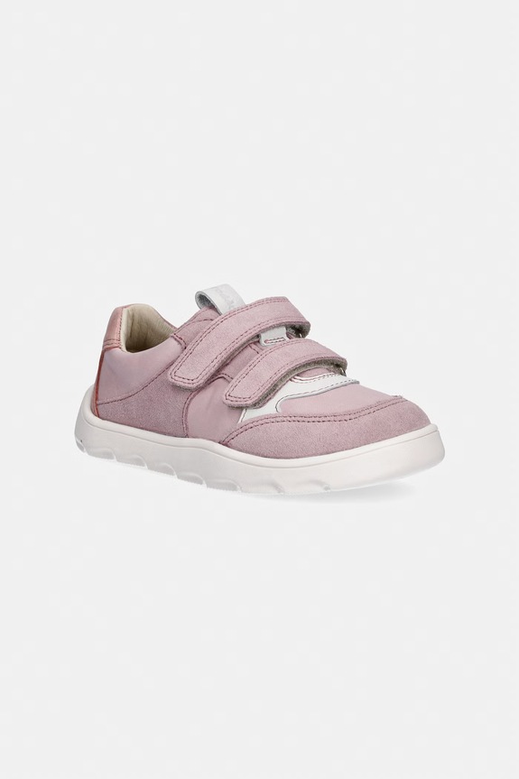 Froddo sneakersy skórzane dziecięce ZERU SPRING BAREFOOT skóra zamszowa różowy G3130264.25.30.G