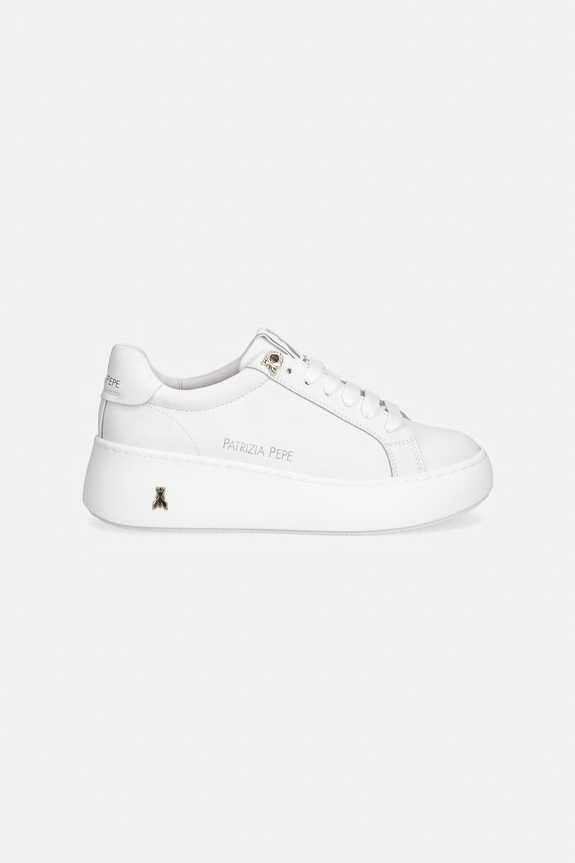 Patrizia Pepe sneakers Παιδικά δερμάτινα PPJ354 λευκό SS26