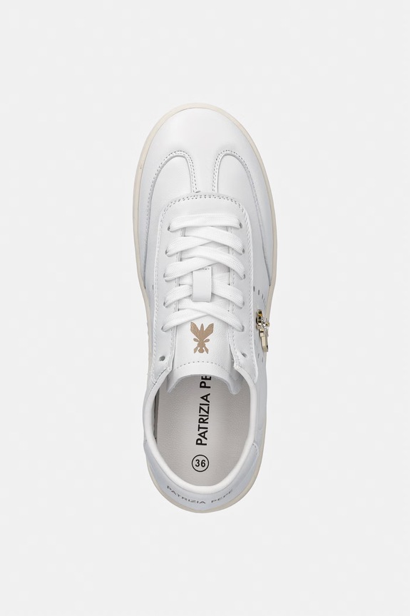 Patrizia Pepe sneakers pentru copii, din piele alb PPJ361
