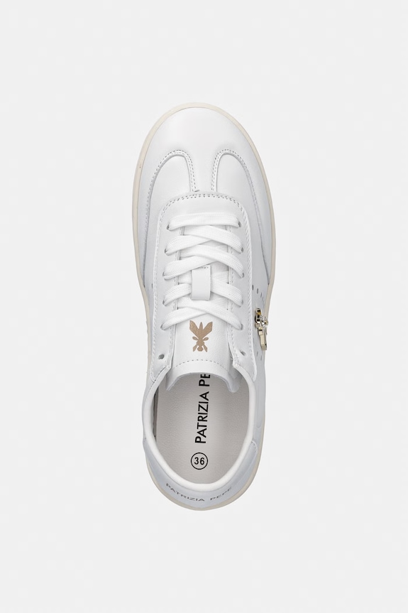 Patrizia Pepe sneakers pentru copii, din piele alb PPJ361