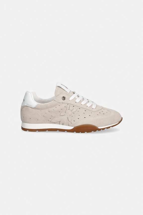 Patrizia Pepe sneakers pentru copii, din piele întoarsă PPJ365 bej SS26