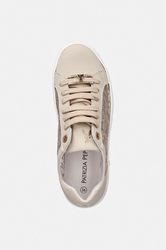 Patrizia Pepe sneakersy dziecięce beżowy PPJ360