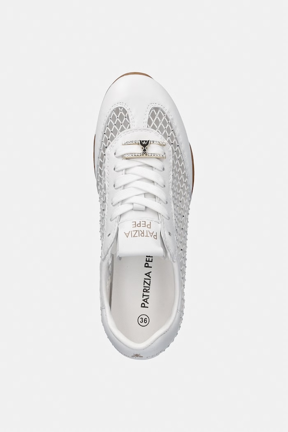 Patrizia Pepe sneakers pentru copii alb PPJ364