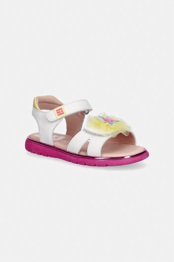 Agatha Ruiz de la Prada sandale pentru copii, din piele alb 262960.24.27