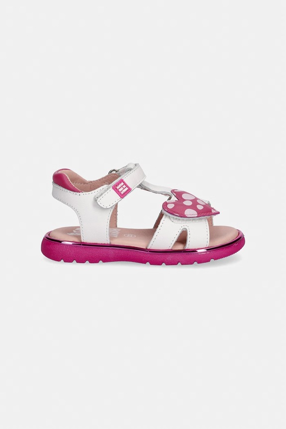 Agatha Ruiz de la Prada sandale pentru copii, din piele 262961.22.23 alb SS26