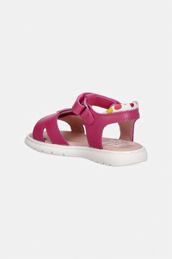 Dziewczynka Agatha Ruiz de la Prada sandały dziecięce skórzane 262961.22.23 różowy