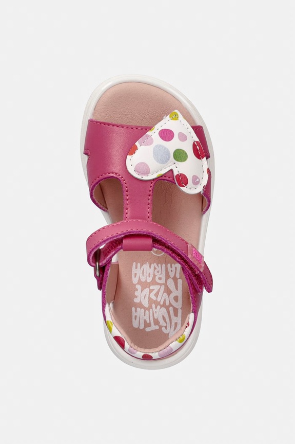 Agatha Ruiz de la Prada sandały dziecięce skórzane różowy 262961.22.23