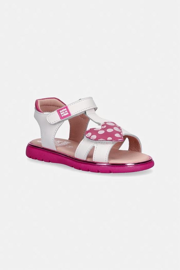 Agatha Ruiz de la Prada sandale pentru copii, din piele alb 262961.24.27