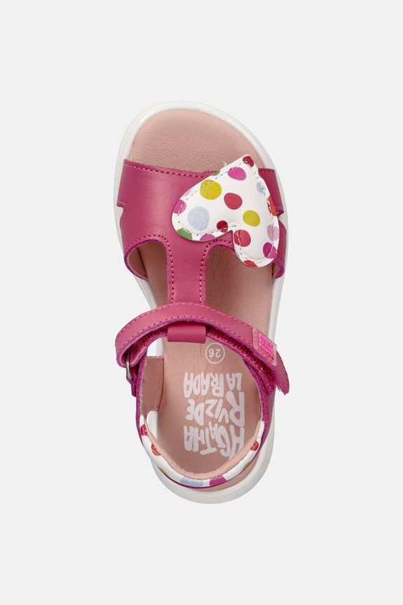 Agatha Ruiz de la Prada sandały dziecięce skórzane różowy 262961.24.27