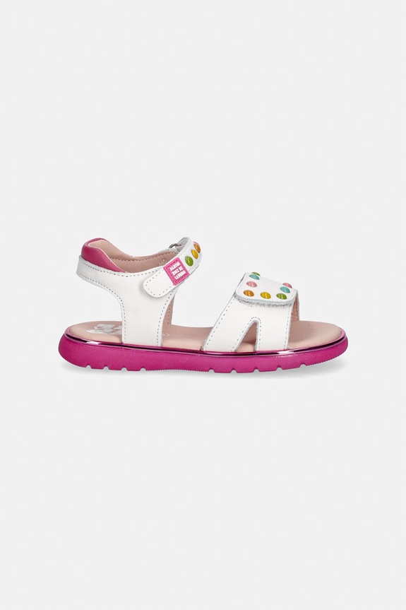 Agatha Ruiz de la Prada sandale pentru copii, din piele 262963.24.27 alb SS26