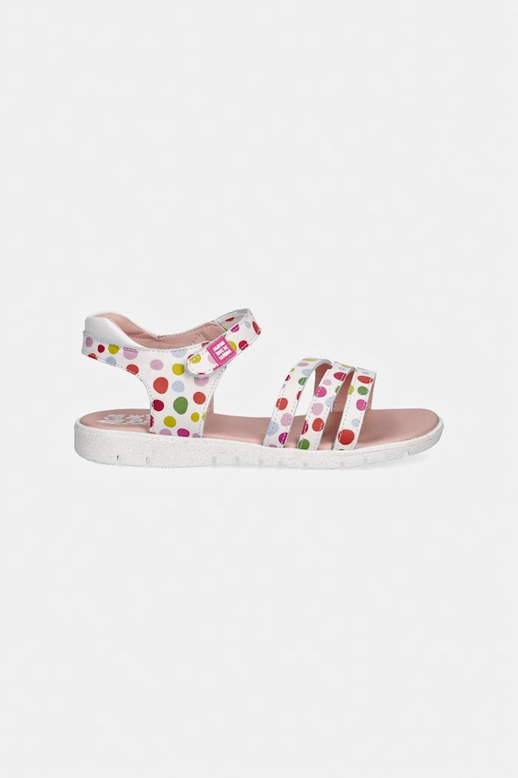Agatha Ruiz de la Prada sandale copii din piele 262962 alb SS26