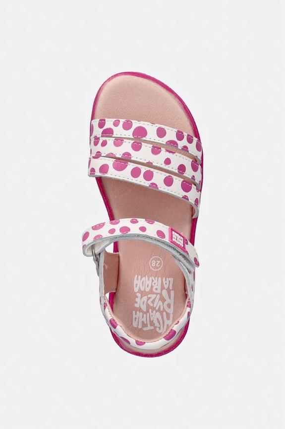 Agatha Ruiz de la Prada sandale copii din piele roz 262962