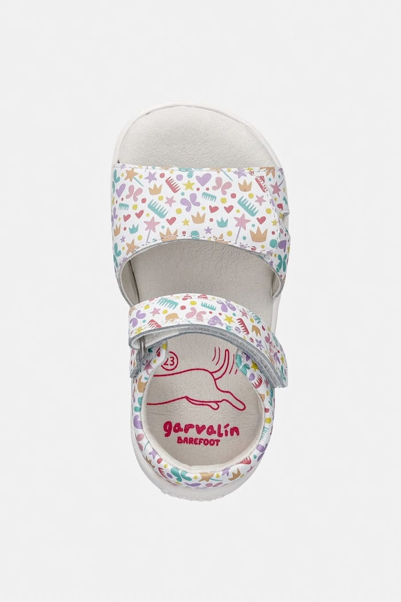 Garvalin sandale pentru copii, din piele alb 262333.19.23