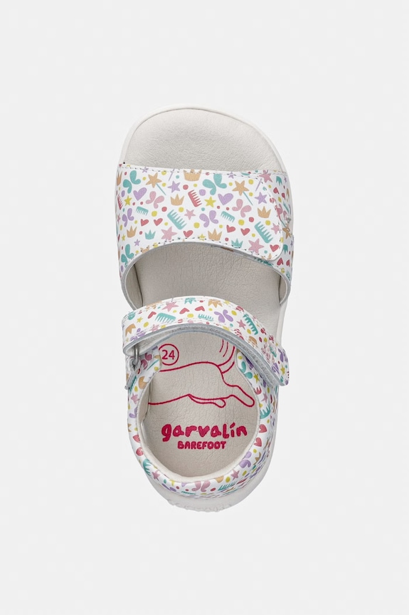 Garvalin sandale pentru copii, din piele alb 262333.24.26