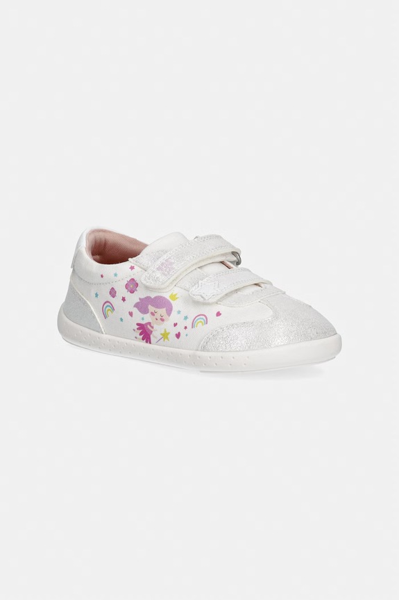 Garvalin sneakersy dziecięce imitacja skóry licowej biały 262337.24.26