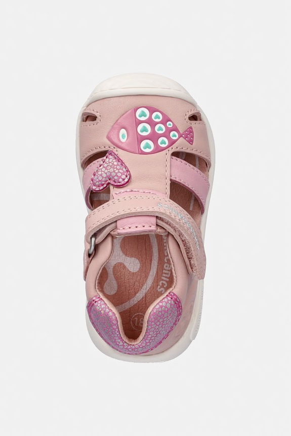 Biomecanics sandały skórzane dziecięce różowy 262108.