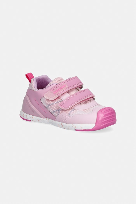 Biomecanics sneakersy dziecięce imitacja skóry licowej różowy 262132.G