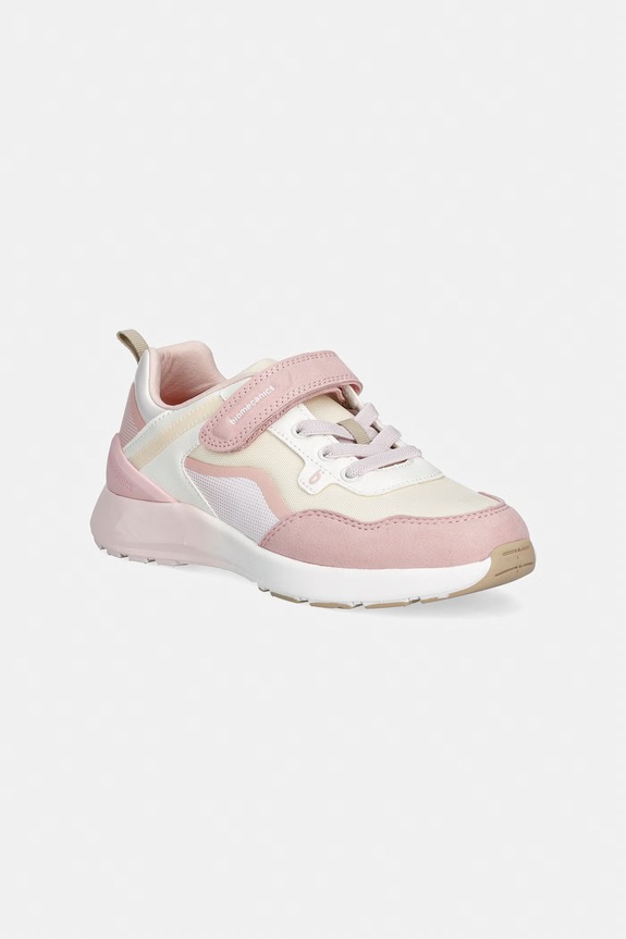 Biomecanics sneakers pentru copii imitatie de piele intoarsa roz 262275.G