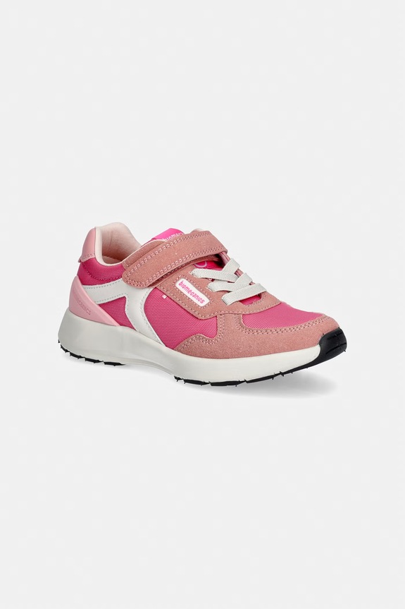 Biomecanics sneakers pentru copii imitatie de piele intoarsa roz 262277.G