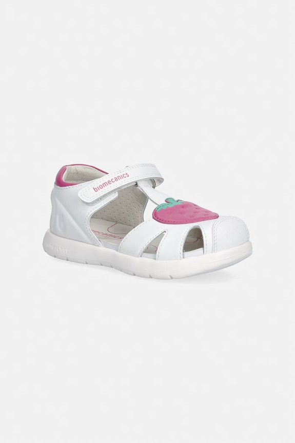 Biomecanics sandali per bambini in pelle bianco 262201.24.27