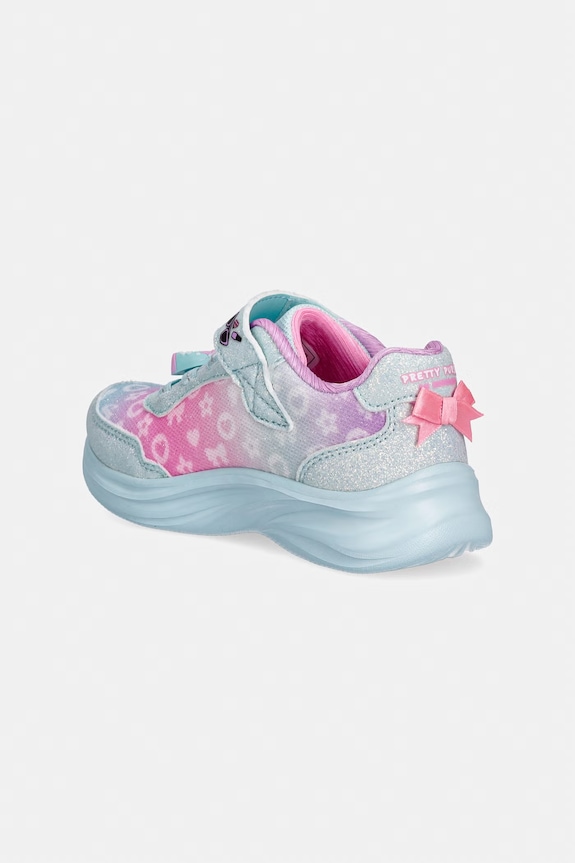 Dziewczynka Skechers POWER JAMS 2.0 sneakersy dziecięce 302199N niebieski