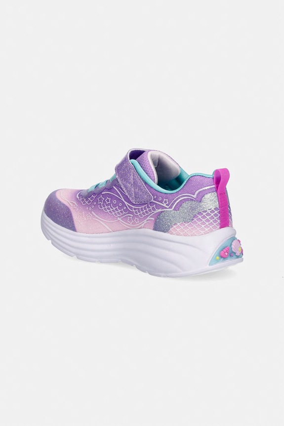 Dziewczynka Skechers MY DREAMERS - LIL MERMAID sneakersy dziecięce 303061N fioletowy