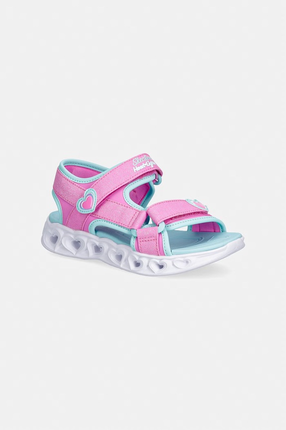 Skechers sandále detské HEART LIGHTS SANDALS-SUGAR SP ružová 303114L