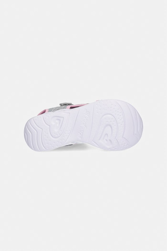 Skechers sandále detské HEART LIGHTS SANDALS-SUGAR SP 303114L strieborná
