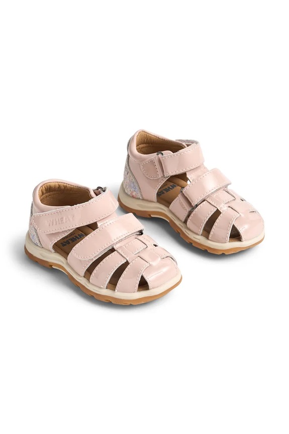 Wheat sandały dziecięce skórzane WF614.03 różowy SS26