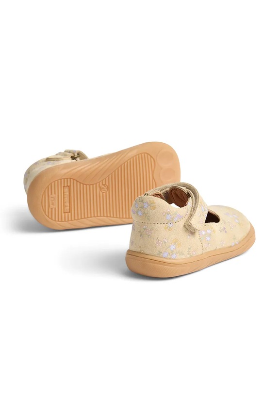 Wheat półbuty dziecięce zamszowe pomarańczowy WF622.02