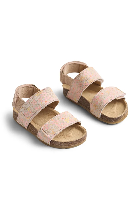 Wheat sandały dziecięce zamszowe WF807.02 różowy SS26