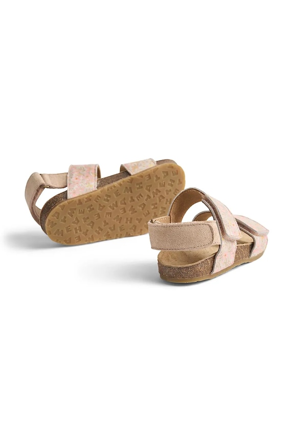 Dziewczynka Wheat sandały dziecięce zamszowe WF807.02 różowy