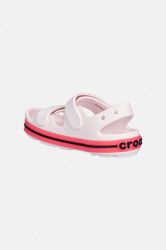 Dziewczynka Crocs sandały dziecięce CROCBAND CRUISER NEON BAND SANDAL K 213345.CROCS.CROCBAND.C różowy