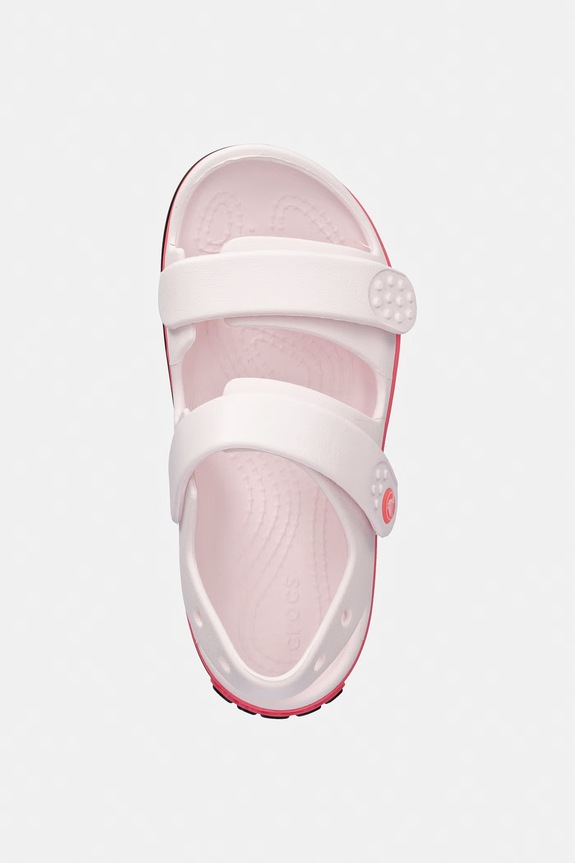 Crocs sandały dziecięce CROCBAND CRUISER NEON BAND SANDAL K różowy 213345.CROCS.CROCBAND.C