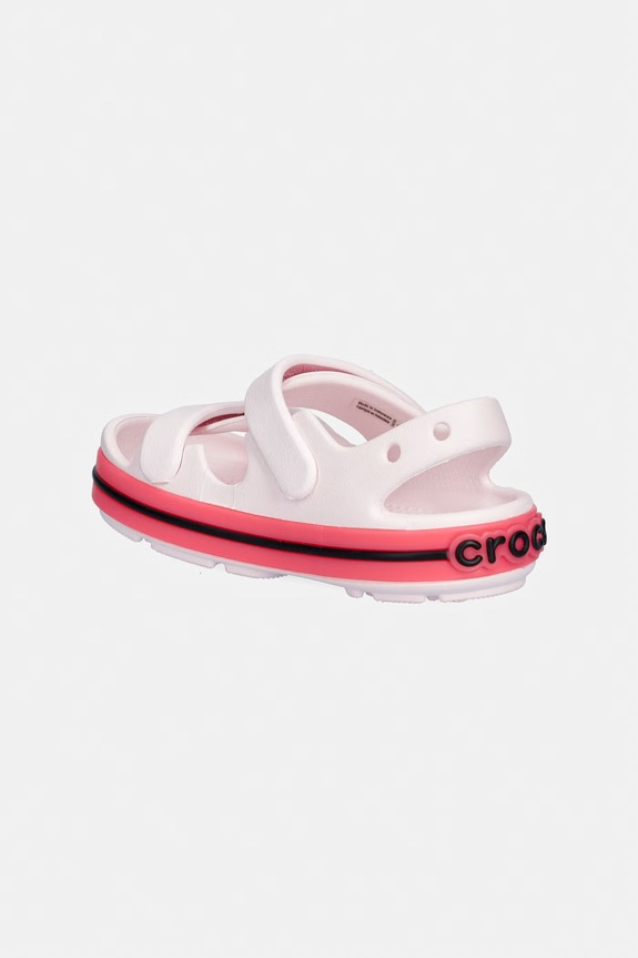Dziewczynka Crocs sandały dziecięce CROCBAND CRUISER NEON BAND SANDAL T 213346.CROCS.CROCBAND.C różowy